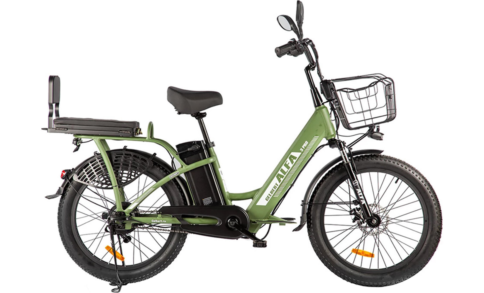 Электровелосипед Gelbert ALFA 3 PRO (Зеленый)