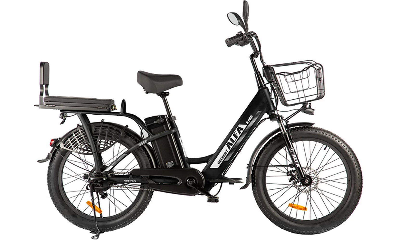 Электровелосипед Gelbert ALFA 3 PRO (Черный)