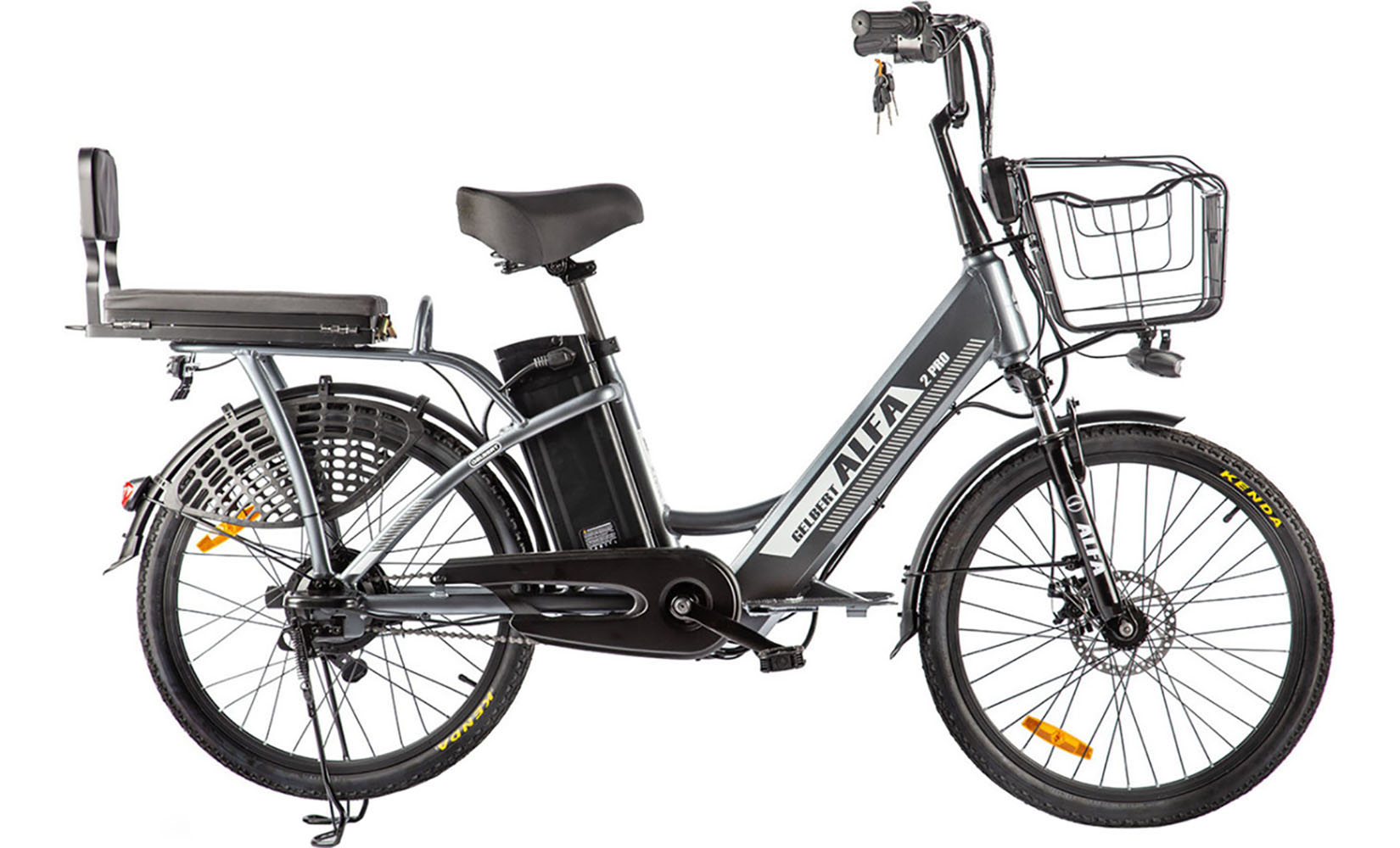 Электровелосипед Gelbert (Eltreco) ALFA 2 PRO (Серый)