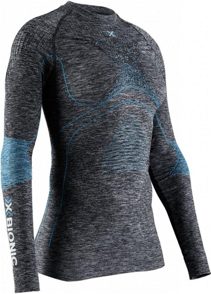 Термобелье X-Bionic Energy Accumulator 4.0 Shirt LG SL Men (Dark Grey Melange/Blue)