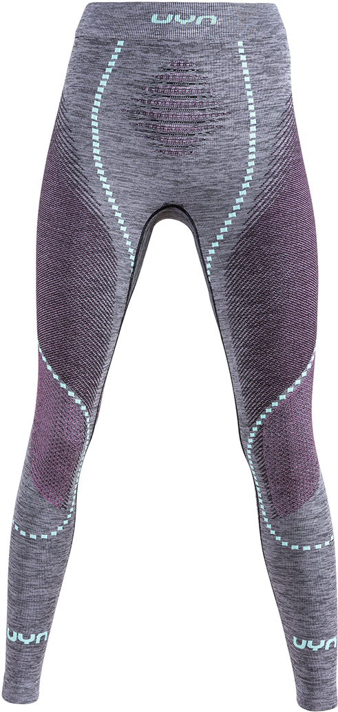 Термобелье UYN Lady Ambityon UW pants Long Melange (Black Melange/Pink/Aqua)