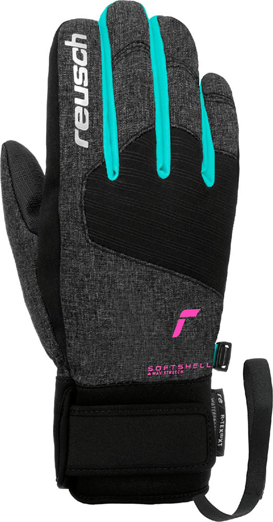 Перчатки Reusch Simon Junior Blk Mel/Bach Butt/Knopi (Blk Mel/Bach Butt/Knopi )