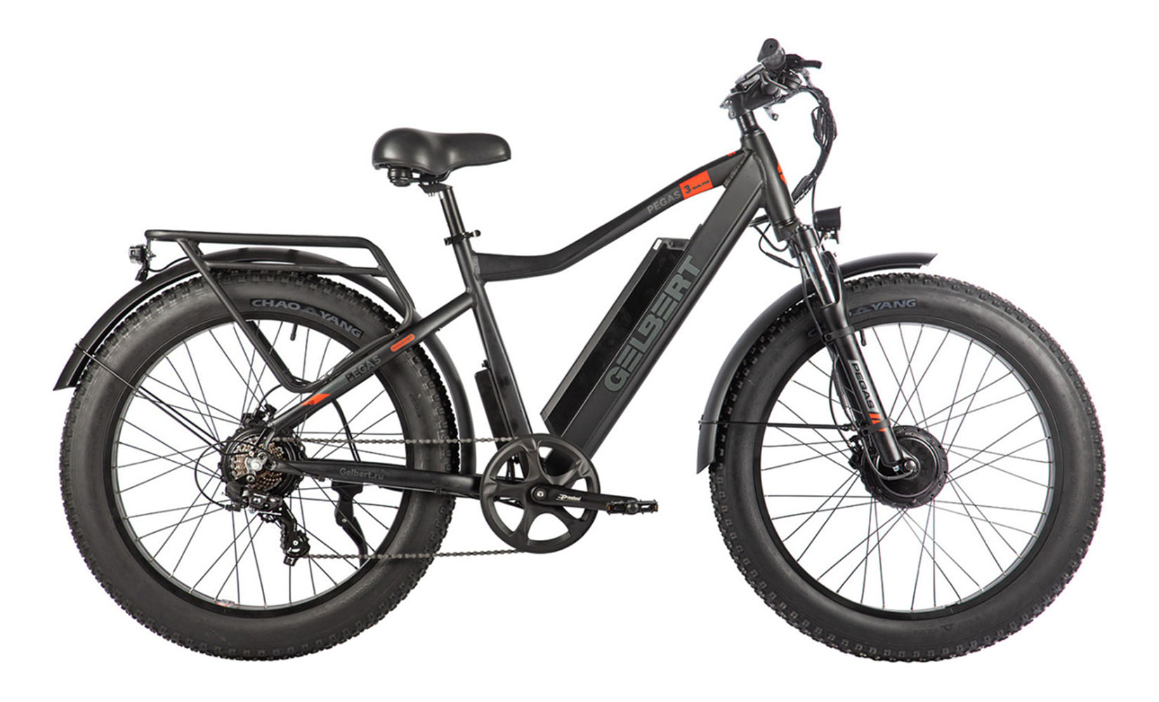 Электровелосипед Gelbert Pegas 3 DUAL PRO (Черный)