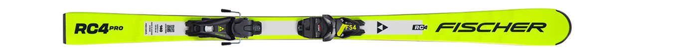 Горные лыжи с креплениями Fischer RC4 Race JR + FS 4 CA JRS 25/26