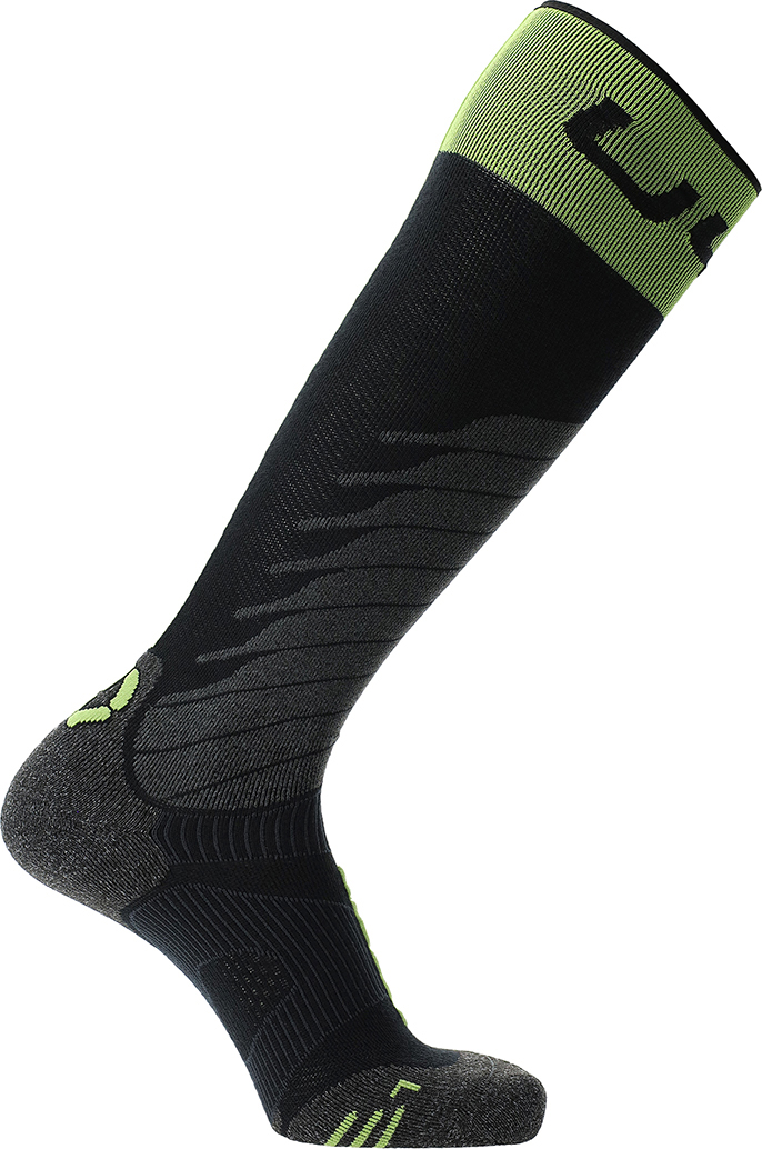 Термобелье UYN Man Ski One Merino Socks (Black/Lime)