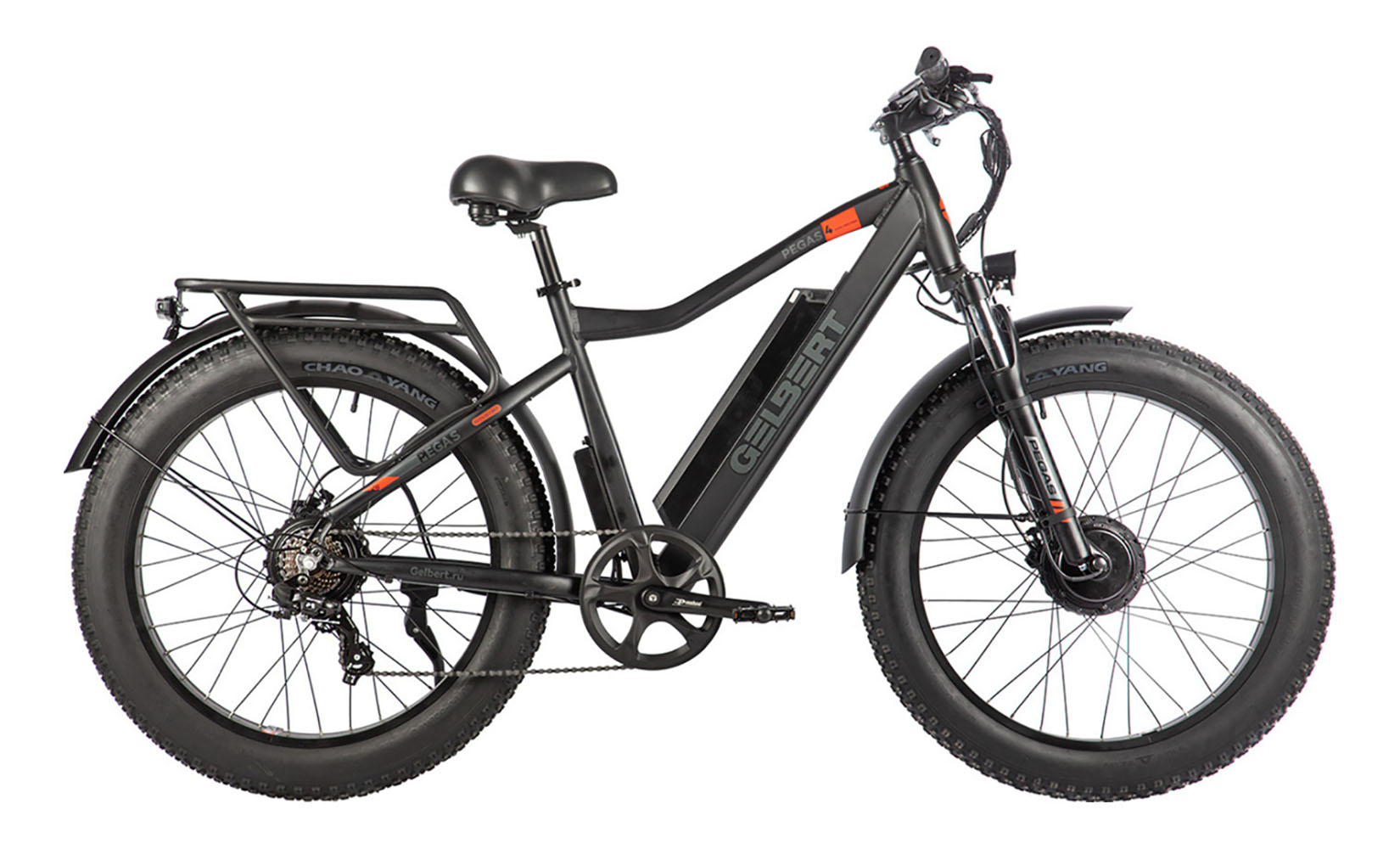 Электровелосипед Gelbert Pegas 4 DUAL PRO MAX (Черный)
