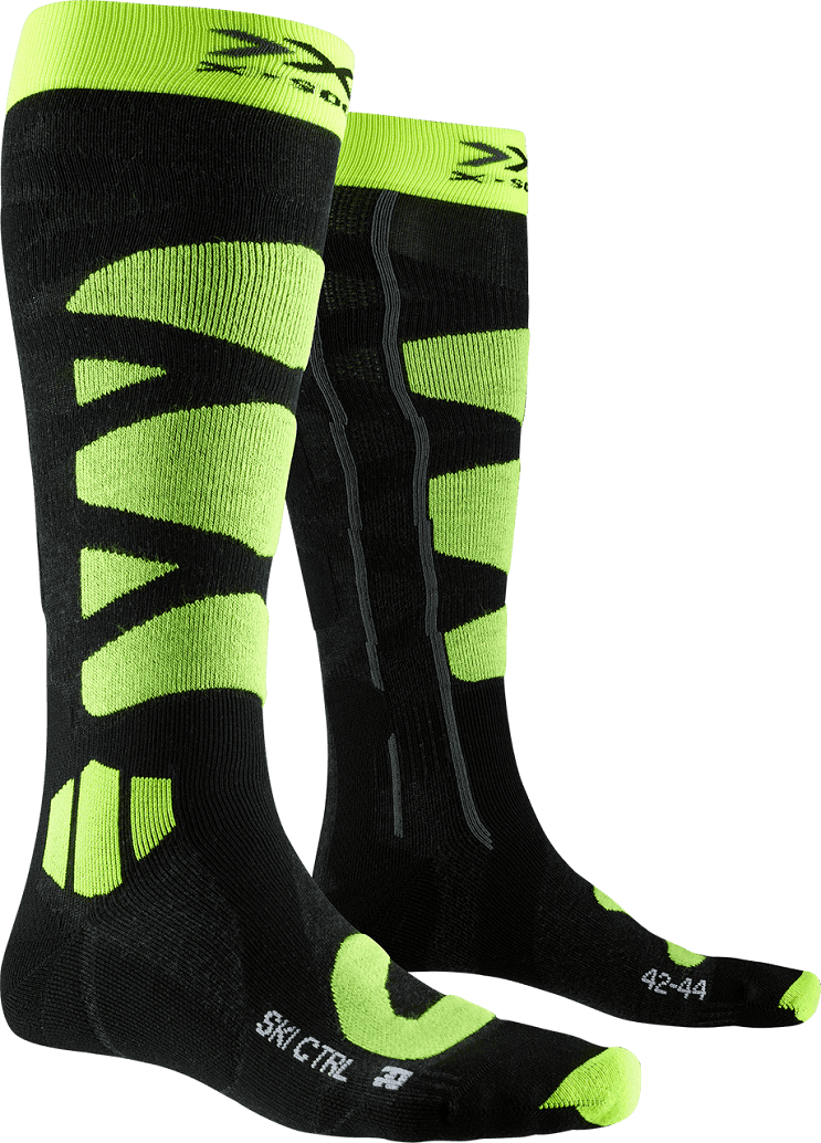 Термобелье X-Bionic X-Socks Ski Control 4.0 (Anthracite Melange/Phyton Yellow)