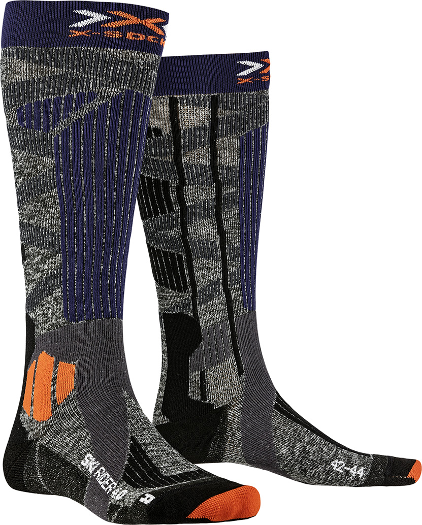 Термобелье X-Bionic X-Socks Ski Rider 4.0 (Stone grey/Melange blue)