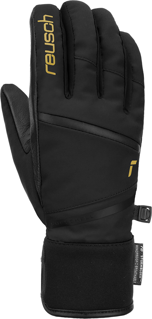 Перчатки Reusch Tessa Stormbloxx  (Black/Gold)