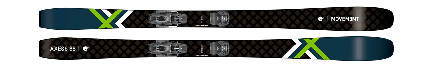 Горные лыжи с креплениями Movement Axess 86 + Attack LYT 11 GW 23/24