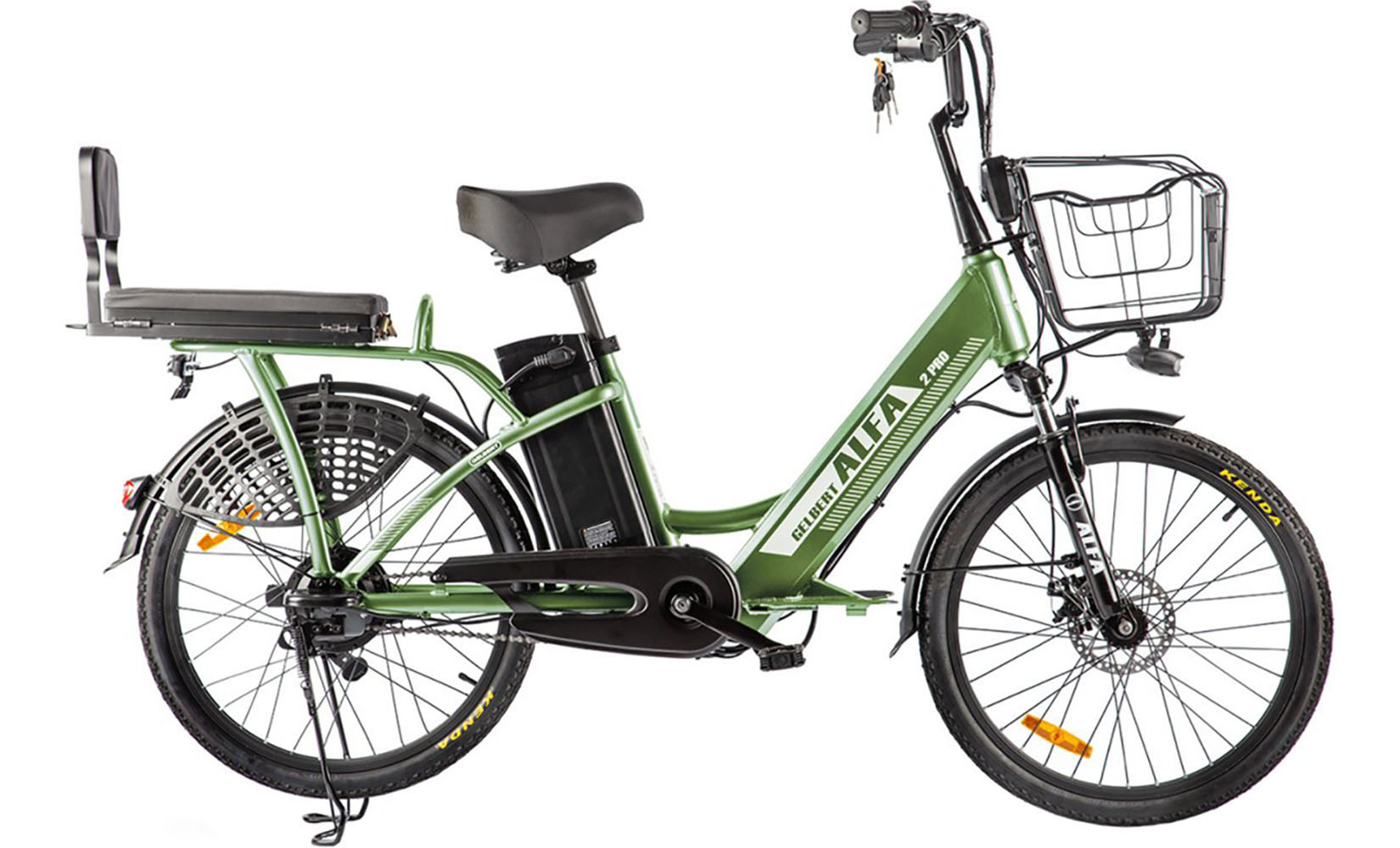 Электровелосипед Gelbert (Eltreco) ALFA 2 PRO (Зеленый)