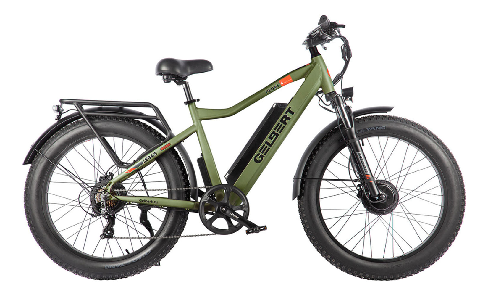 Электровелосипед Gelbert Pegas 4 DUAL PRO MAX (Хаки)