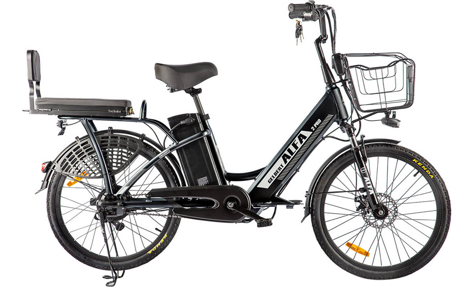 Электровелосипед Gelbert (Eltreco) ALFA 2 PRO (Черный)