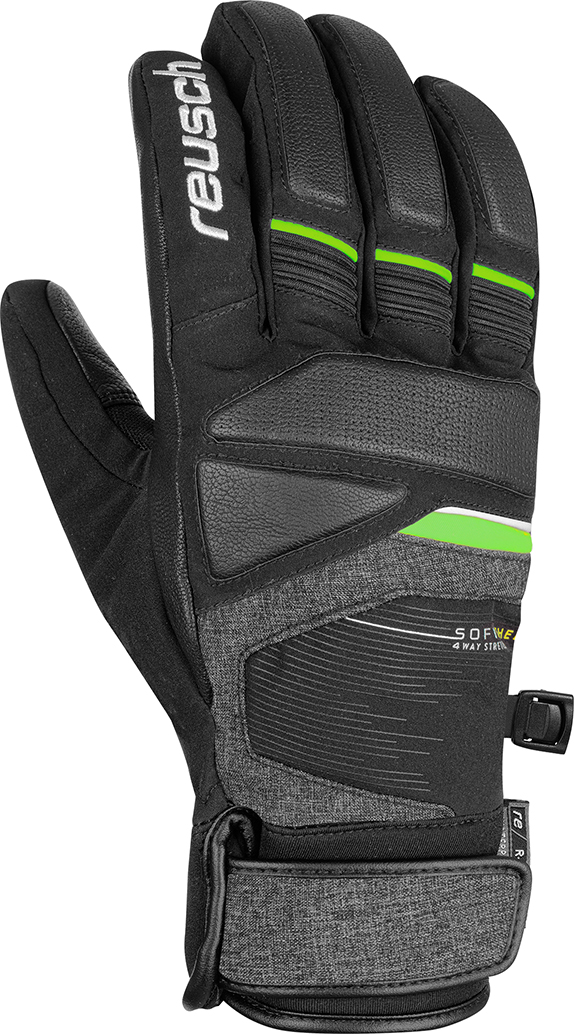 Перчатки Reusch Storm R-Tex XT (Black/Black Mel/Neon Green)