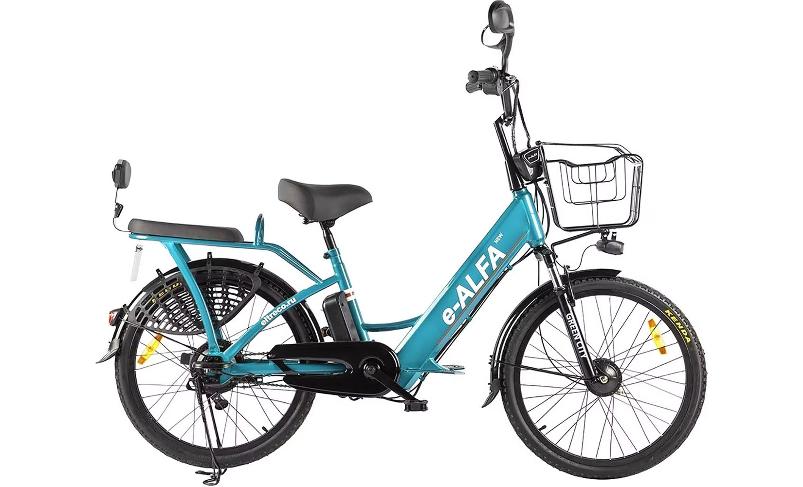 Электровелосипед Green City E-Alfa new (Sky blue)