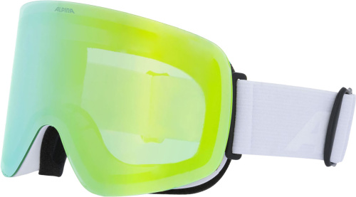 Горнолыжные очки Alpina Penken White Matt/Gold Mirror S3 24/25