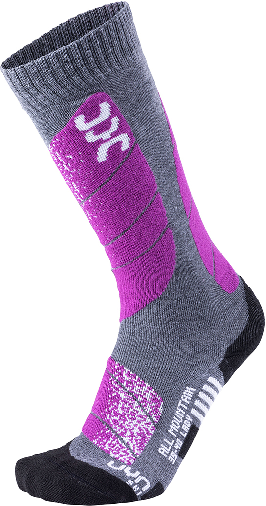Термобелье UYN Ski all mountain lady (Medium Grey Melange/Purple)