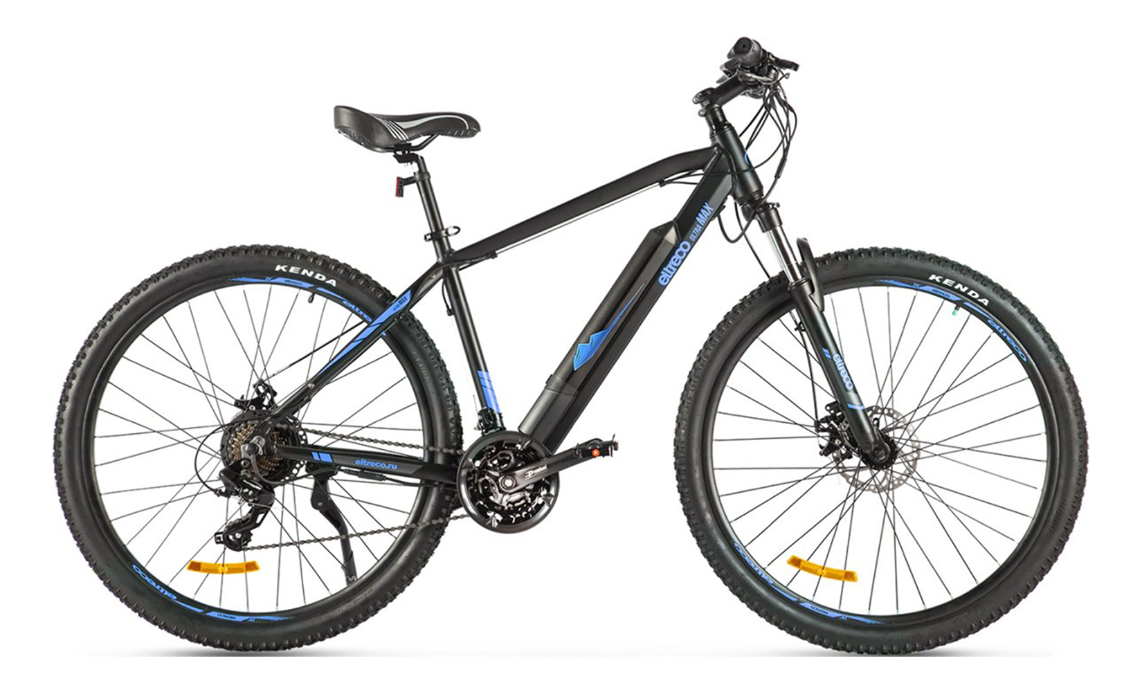 Электровелосипед Eltreco Ultra Max (Черно-синий)