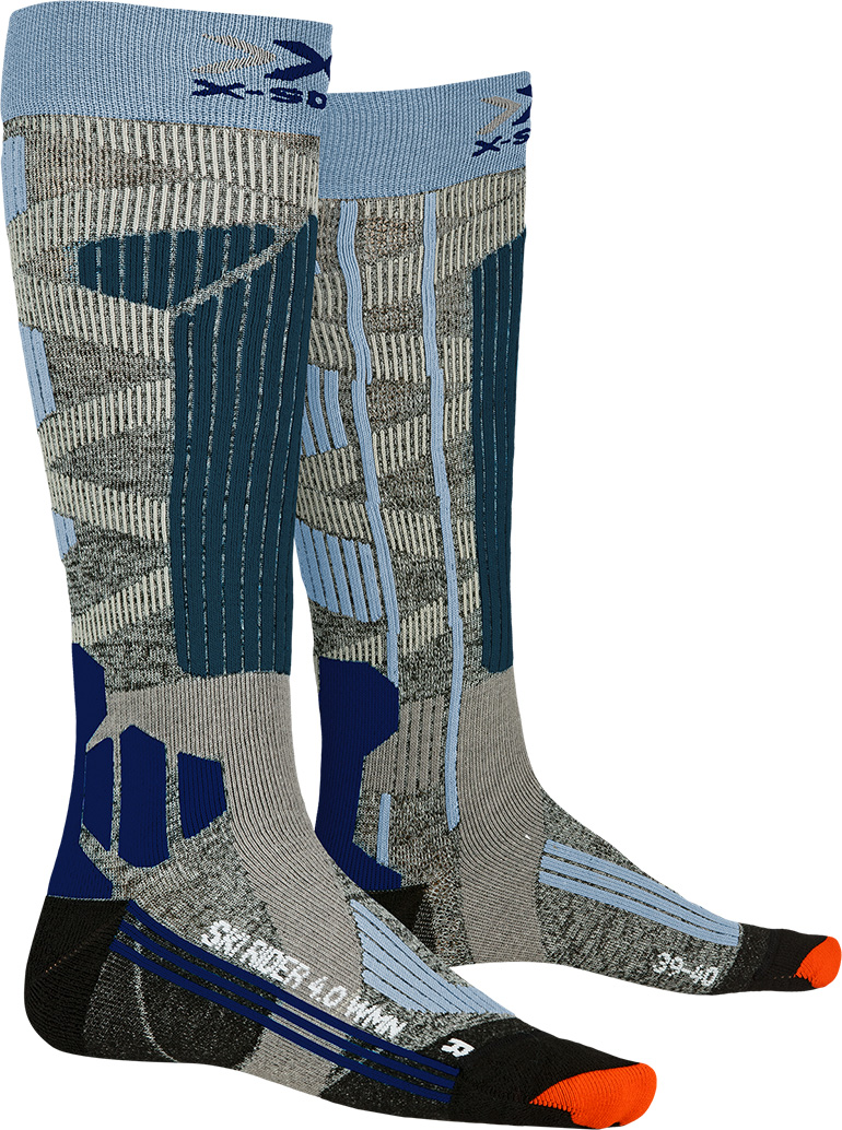 Кофты, свитера, толстовки X-Bionic X-Socks Ski Rider 4.0 W (Stone Grey Melange/ Blue)