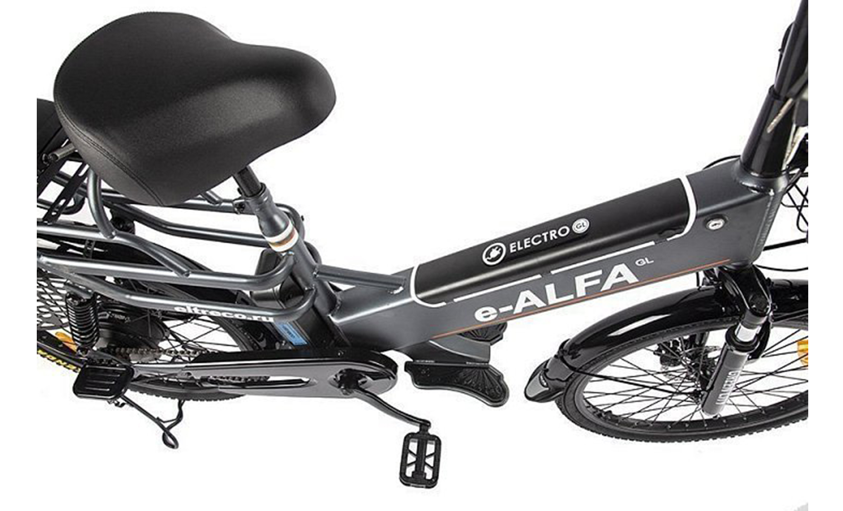 Электровелосипед Green City E-Alfa GL (Темно-серый)