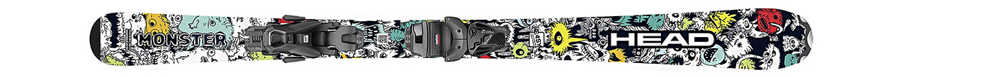 Горные лыжи с креплениями Head Monster Easy JRS + JRS 4.5 GW 25/26