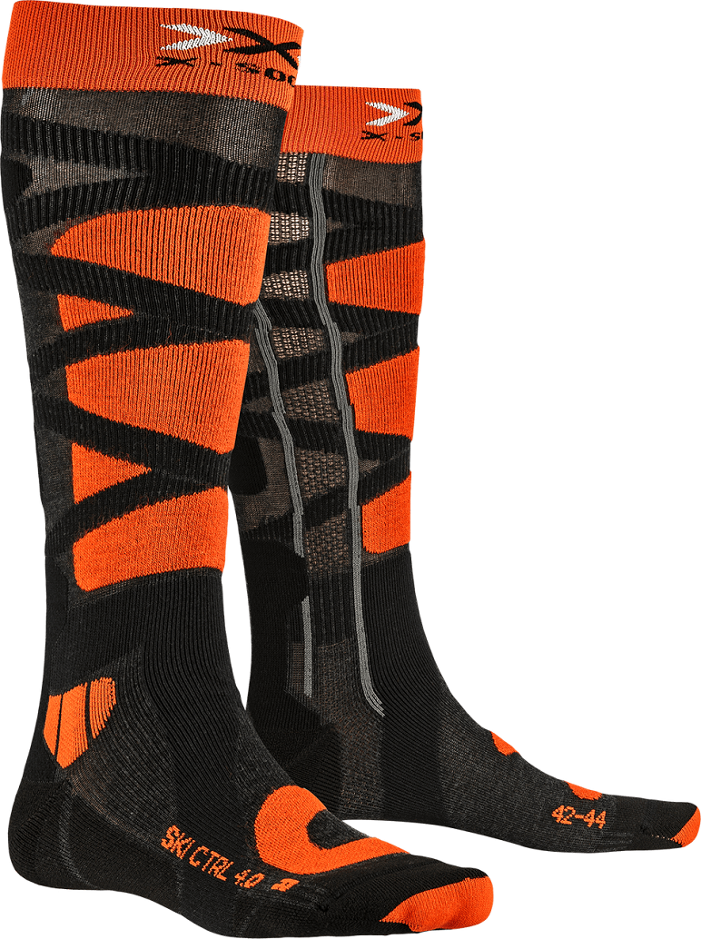 Термобелье X-Bionic X-Socks Ski Control 4.0 (Antracite Melange/ X-Orange)