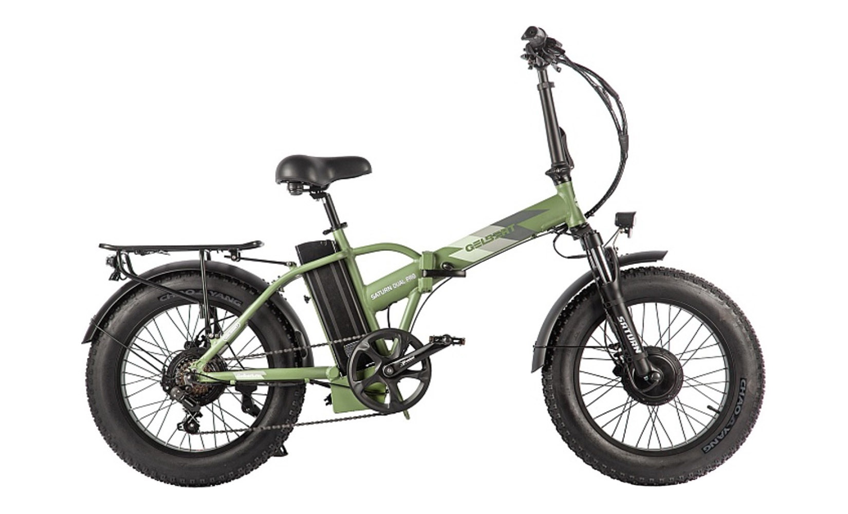 Электровелосипед Gelbert Saturn Dual PRO (Хаки)