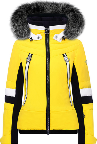 Горнолыжная куртка женская Toni Sailer Ayla + мех лиса 21/22 (Yellow)