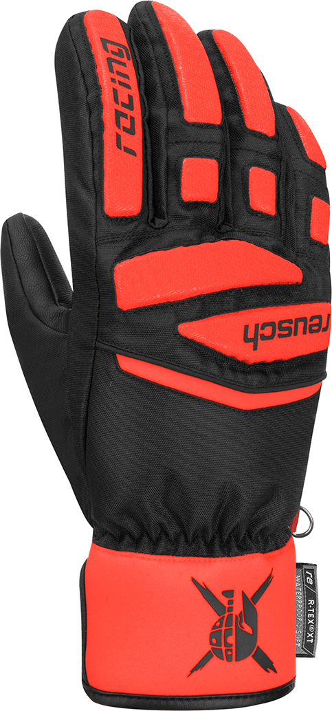 Перчатки Reusch Worldcup Warrior Prime  Junior (Black/Fluo Red)