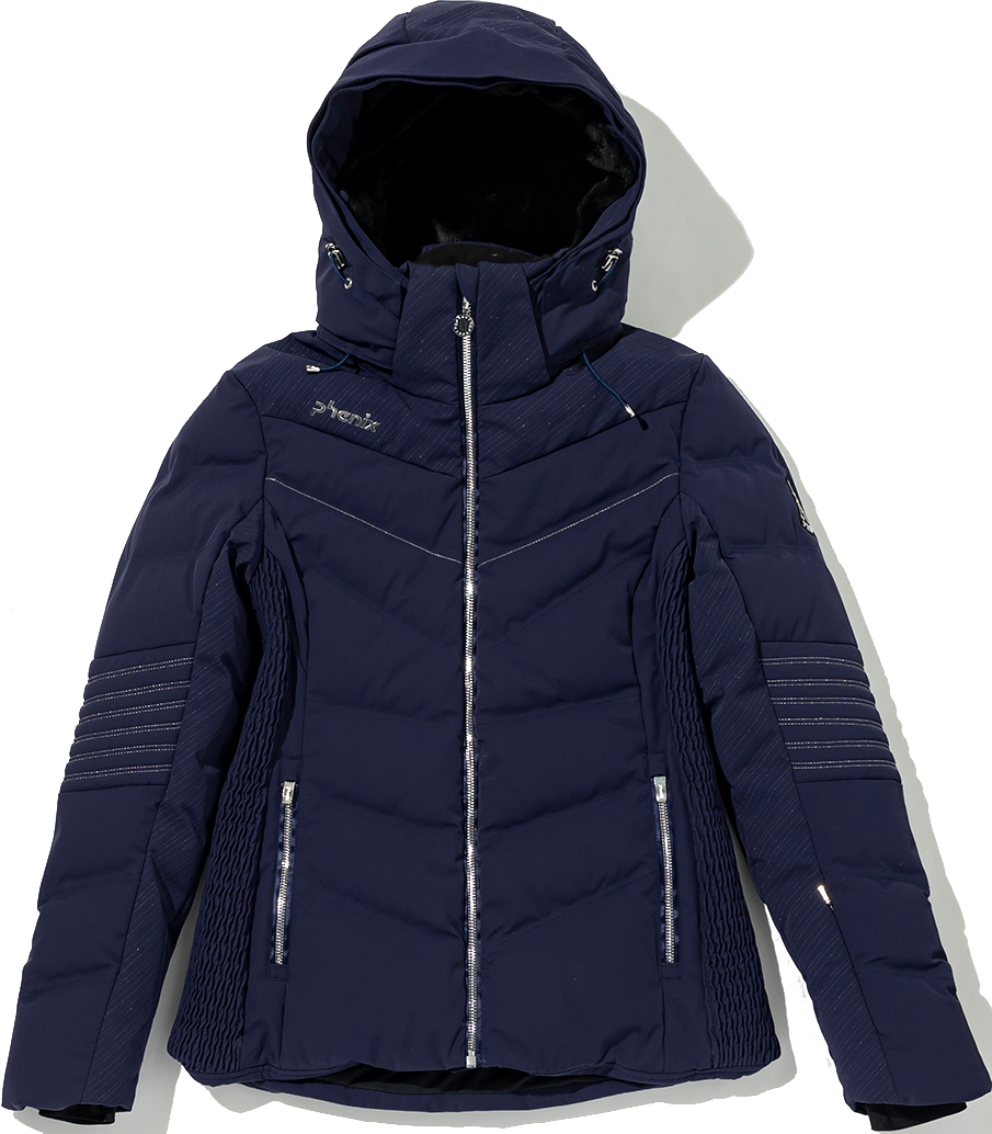 Горнолыжные комбинезоны Phenix Emerald Down Jacket + мех енот (BK2) (Navy)