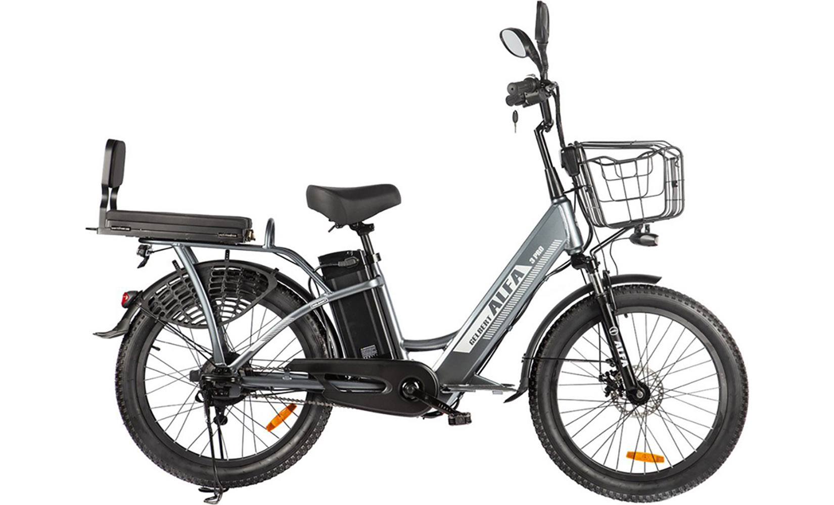 Электровелосипед Gelbert (Eltreco) ALFA 3 PRO (Серый)