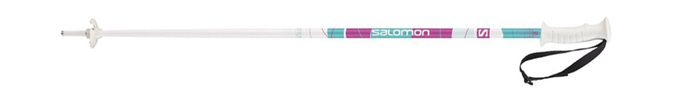 Горнолыжные палки Salomon Kitten Junior White/Pink