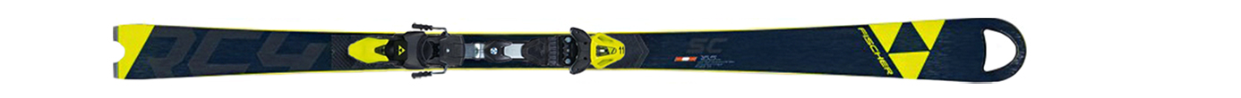 Горные лыжи с креплениями Fischer RC4 WC SC CB Yellow Base + RC4 Z11 FF