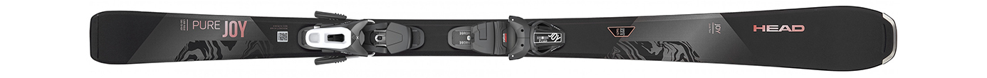 Горные лыжи с креплениями Head Pure Joy SLR Joy Pro Black/Ch.gold + SLR 9.0 GW