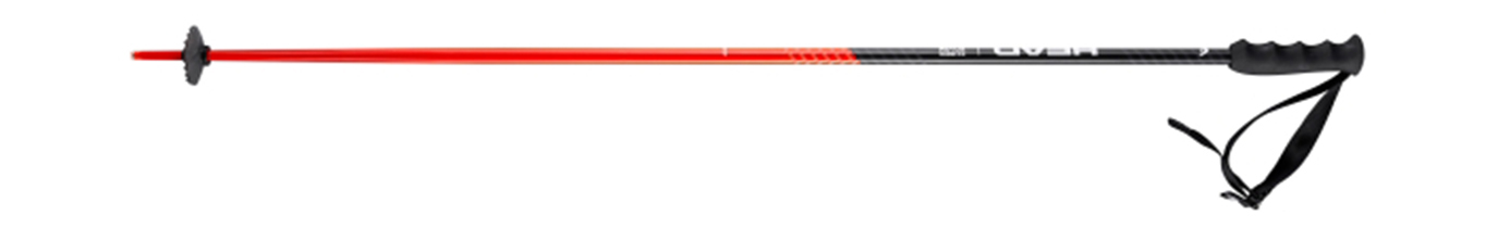Горнолыжные палки Head Supershape Black/Neon Red