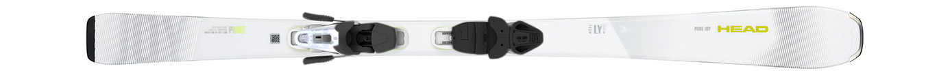 Горные лыжи с креплениями Head Pure Joy SLR White/Gold + Joy 9 GW SLR Black/White