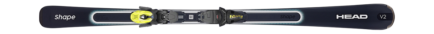 Горные лыжи с креплениями Head Shape V2 AMT-PR + PR 10 GW Black/Yellow