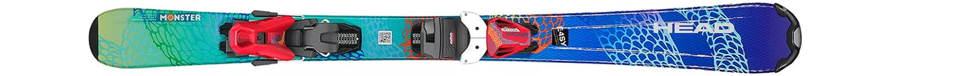 Горные лыжи с креплениями Head Monster Easy JRS + JRS 4.5 GW