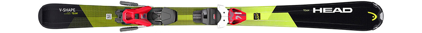 Горные лыжи с креплениями Head V-Shape Team Easy + JRS 4.5 GW Solid Red
