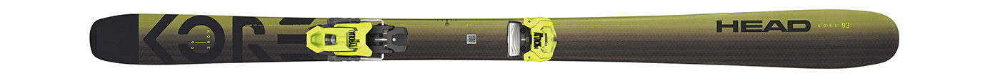 Горные лыжи с креплениями Head Kore 93 + Attack 11 GW
