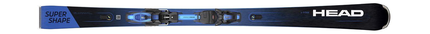 Горные лыжи с креплениями Head Supershape e-Titan SF-PR + PRD 12 GW