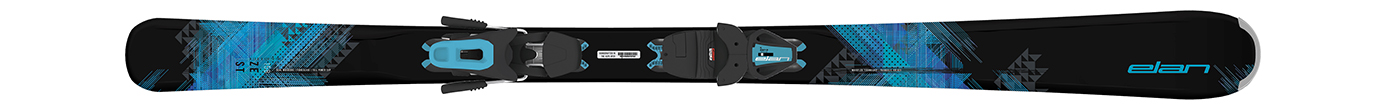 Горные лыжи с креплениями Elan Zest Black LS + ELW 9.0
