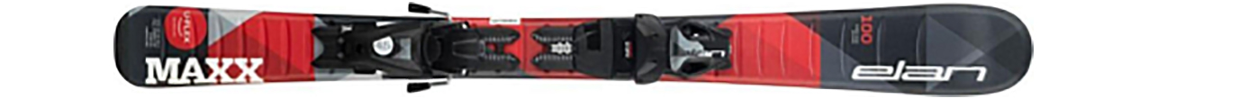 Горные лыжи с креплениями Elan Maxx Black/Red QS + EL 4.5 (100-120)