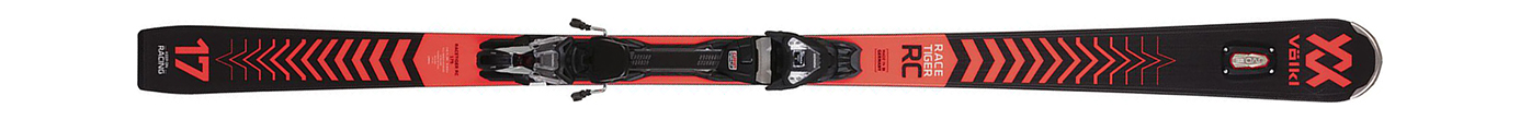 Горные лыжи с креплениями Volkl Racetiger RC Black + vMotion 12 GW