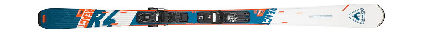 Горные лыжи с креплениями Rossignol React 4 CA + Xpress 11 GW