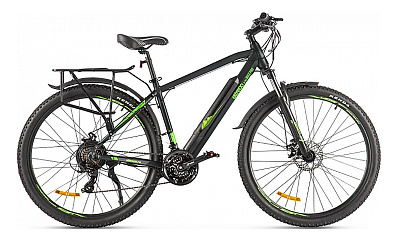 Электровелосипед Eltreco Ultra MAX PRO (Черно- зеленый)