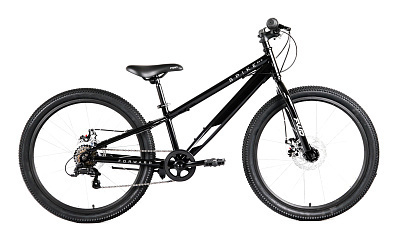 Велосипед Forward Spike 24 D 2023 (Черный/серебристый)