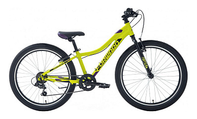 Велосипед Forward Twister 24 1.0 2023 (Зеленый/фиолетовый)