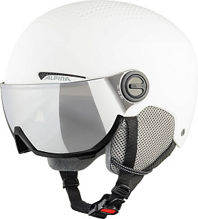 Горнолыжные шлемы Alpina Arber Visor Q Lite White Matt