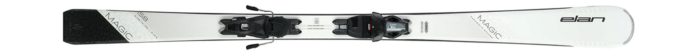 Горные лыжи с креплениями Elan White Magic LS + EL 9.0 GW